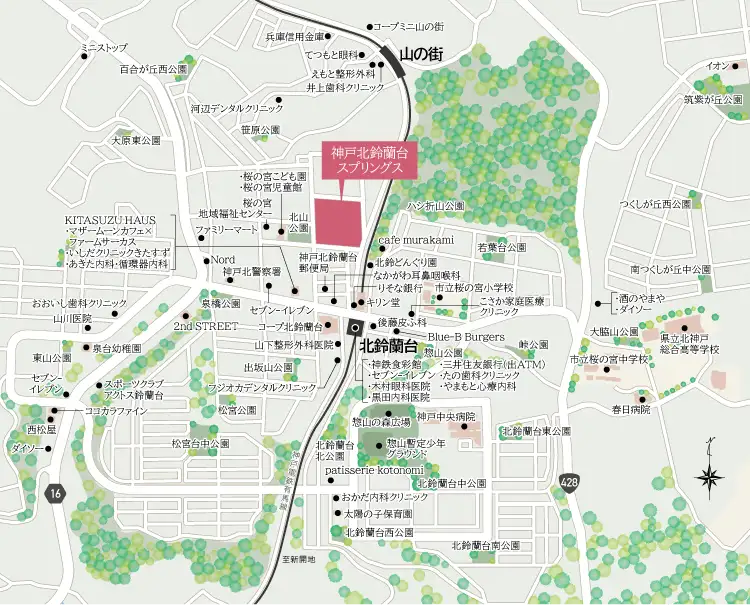 現地周辺地図