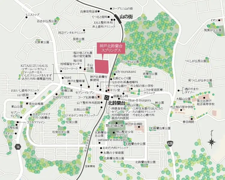 現地周辺地図